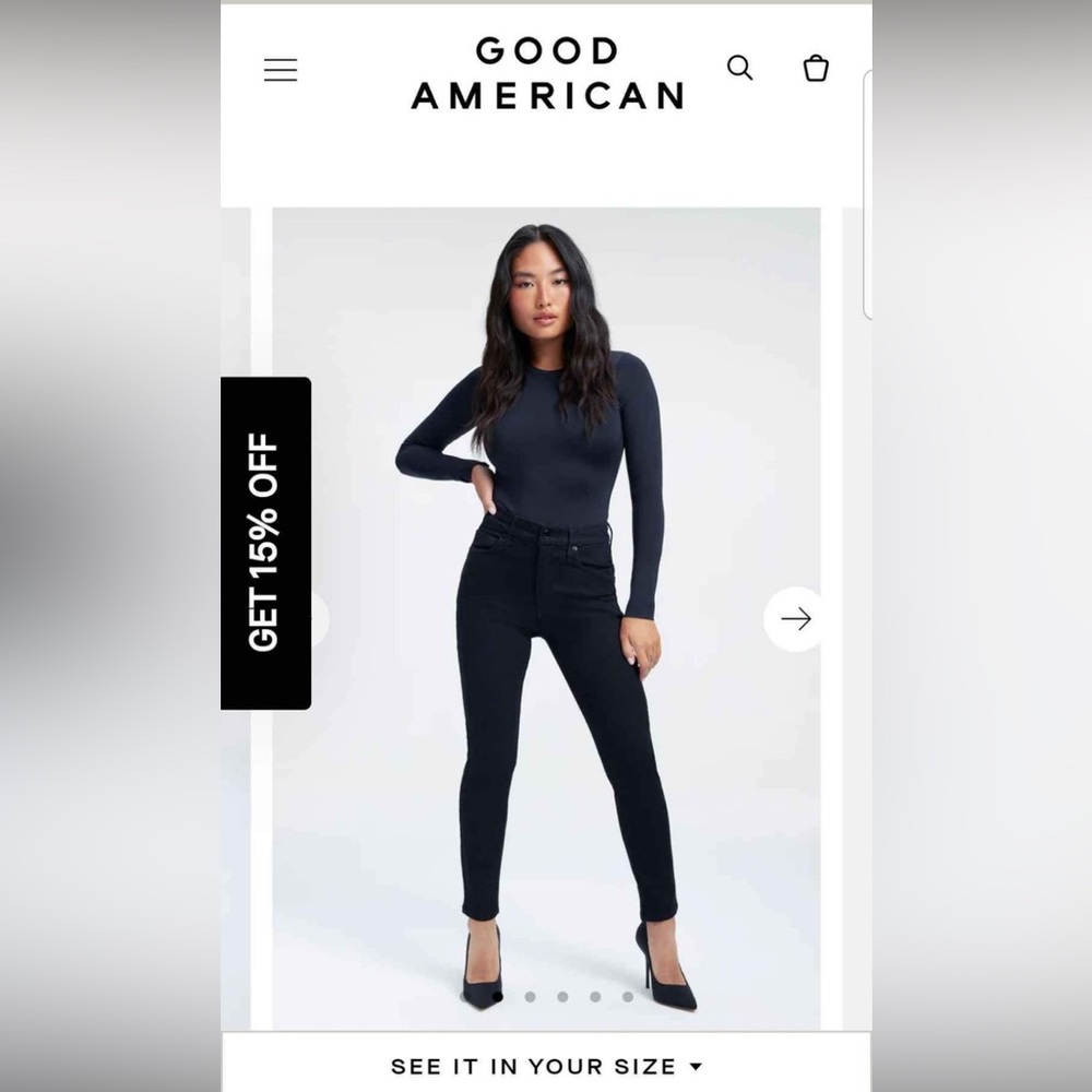 Good American (Always Fits skinny jeans)